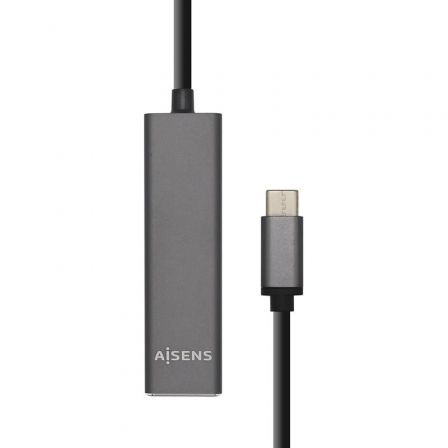 Aisens Hub USB 3.1 USB-C a 4 Puertos USB 3.0, Gris Aisens Hub USB 3.1 USB-C a 4 Puertos USB 3.0, Gris